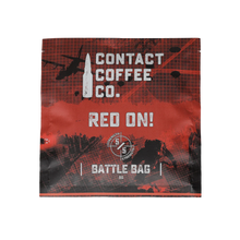 Load image into Gallery viewer, contact coffee co red on high caffeine brew bags