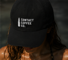 Load image into Gallery viewer, Contact Coffee Co. dad cap detail