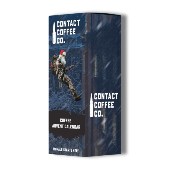 Contact Coffee ground coffee advent calendar UK with 25 sealed sachets
