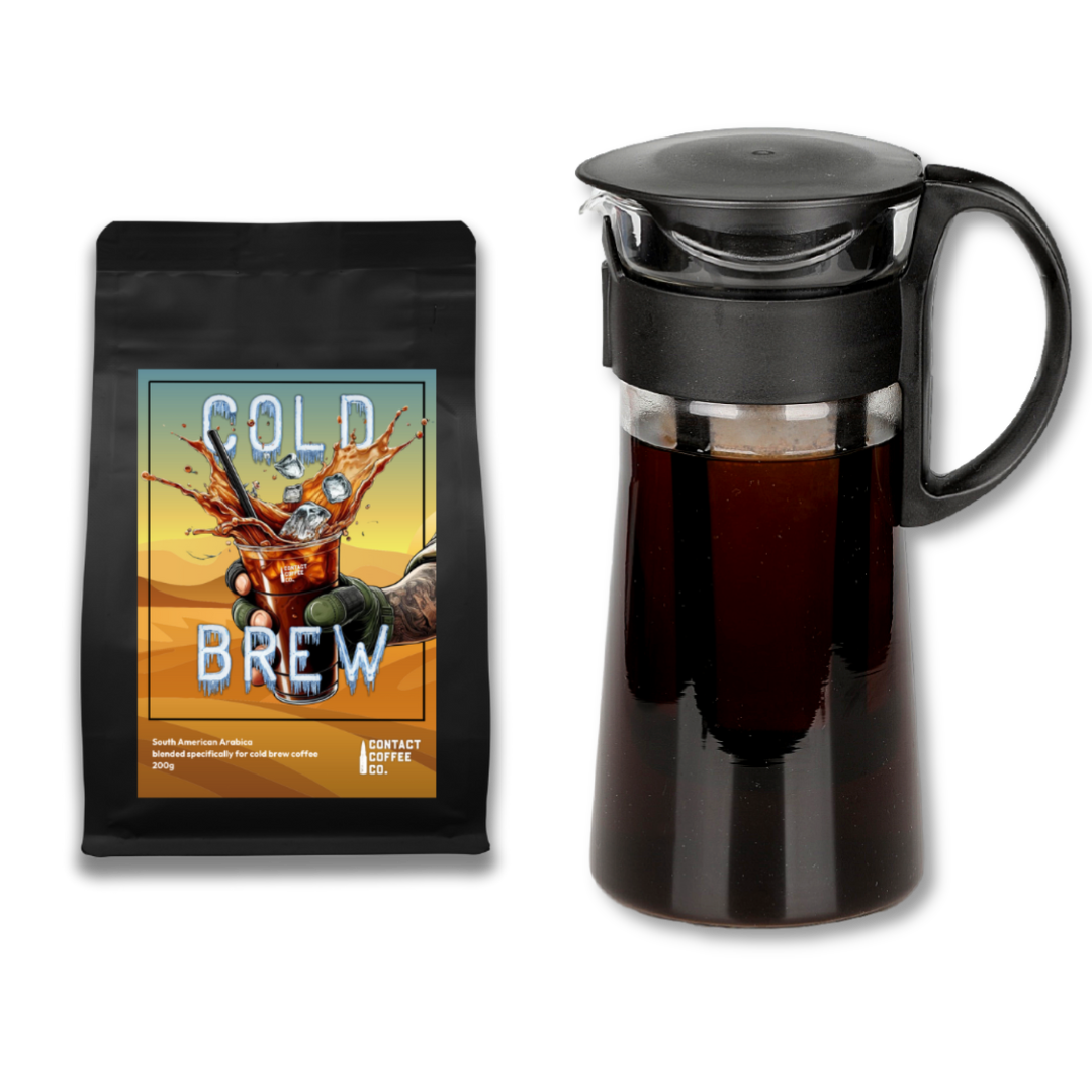 Cold brew coffee bag and Hario Cold brew pot