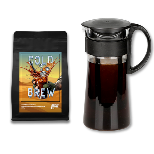 Cold brew coffee bag and Hario Cold brew pot