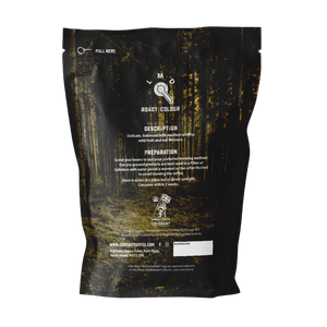 Rear of Decaff Coffee Bag