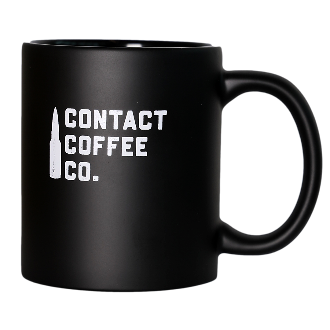 contact coffee co mug alpha black military mug