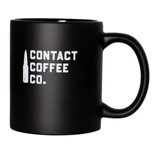 contact coffee co mug alpha black military mug